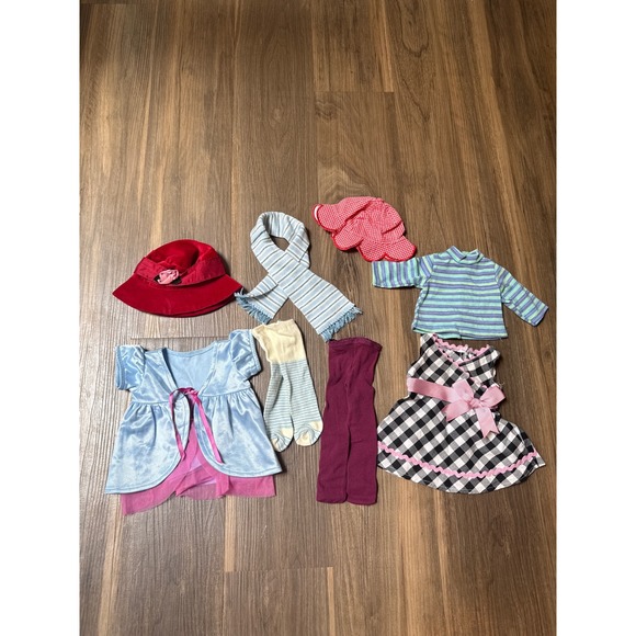 American Girl Other - American Girl Bitty Baby Assorted Lot Hats Tights Dress Shirt